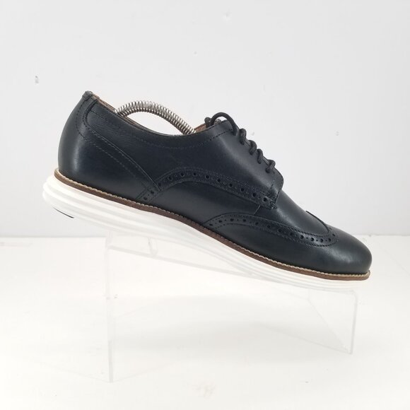 Cole Haan Original Grand Men's Size 9.5M Wingtip Dress Black Casual Shoe C26469 - Picture 4 of 11